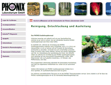 Tablet Screenshot of phoenix-lab.at